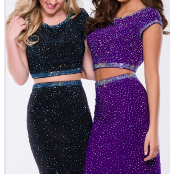 JOVANI Sequin Two Piece Homecoming Dress JVN41343 - Picture 5 of 5